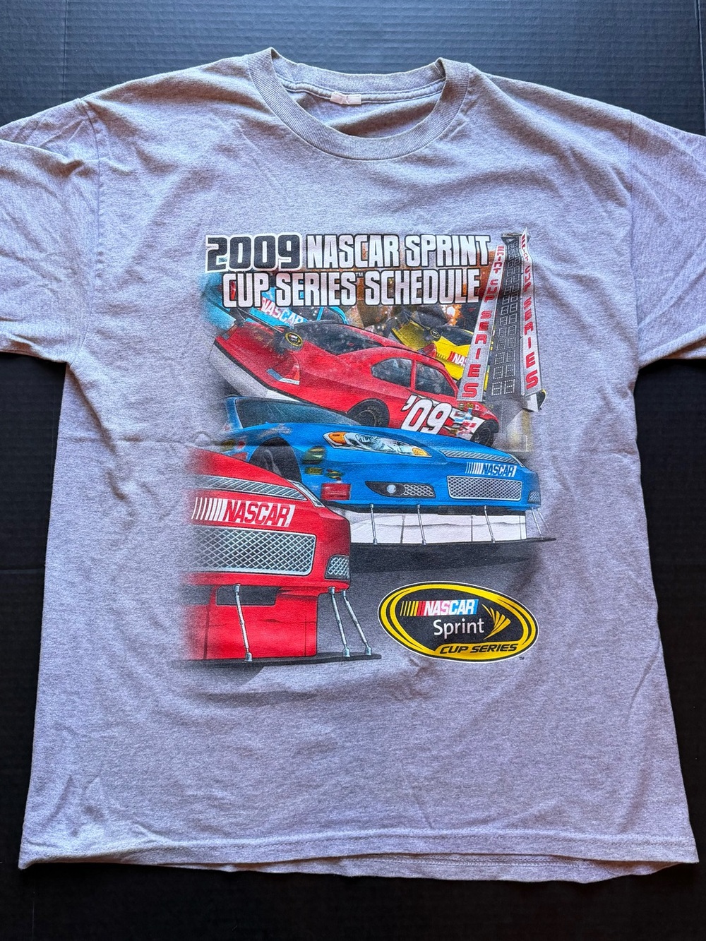 Vintage NASCAR Sprint 2009 Graphic T-Shirt Large